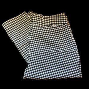 Black/White Gingham Print Pant
